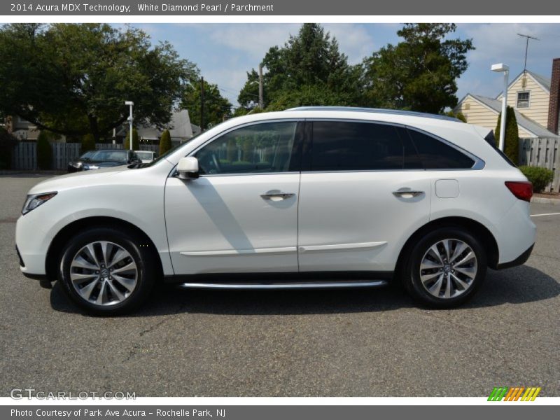 White Diamond Pearl / Parchment 2014 Acura MDX Technology