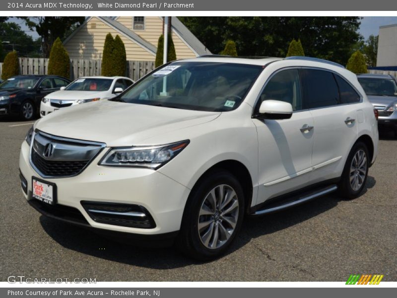 White Diamond Pearl / Parchment 2014 Acura MDX Technology