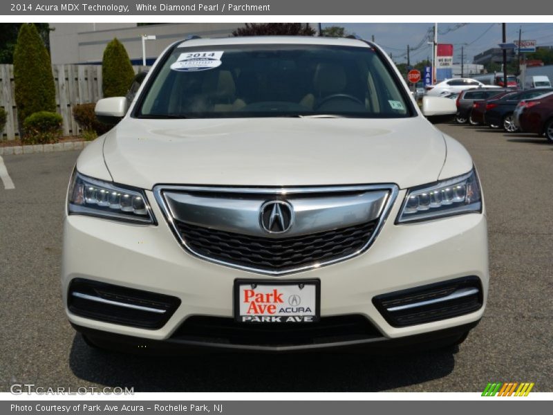 White Diamond Pearl / Parchment 2014 Acura MDX Technology