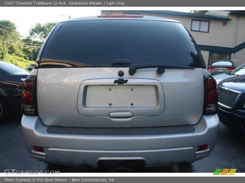 Silverstone Metallic / Light Gray 2007 Chevrolet TrailBlazer LS 4x4