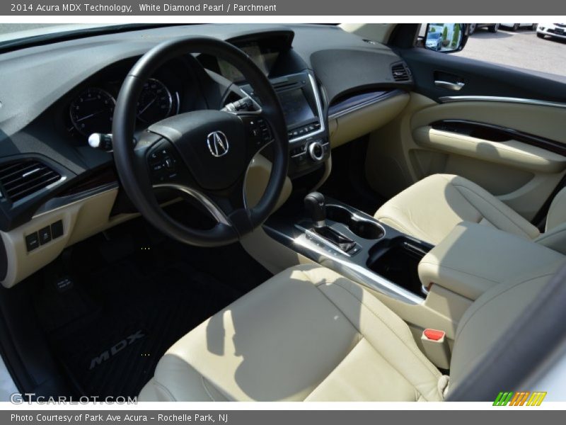 White Diamond Pearl / Parchment 2014 Acura MDX Technology