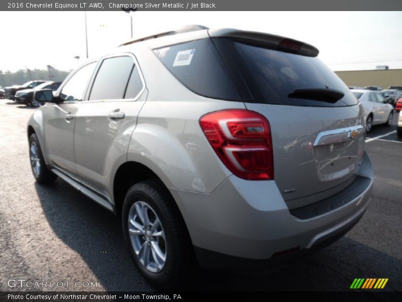 Champagne Silver Metallic / Jet Black 2016 Chevrolet Equinox LT AWD
