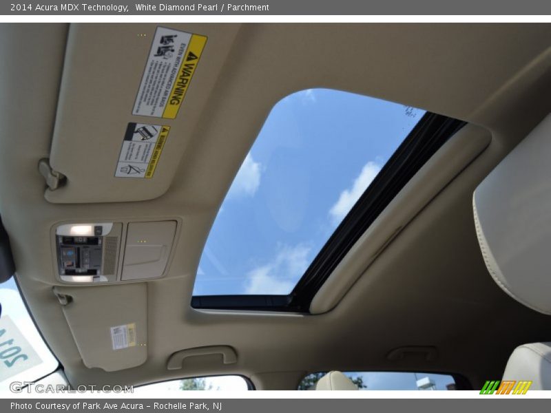 White Diamond Pearl / Parchment 2014 Acura MDX Technology