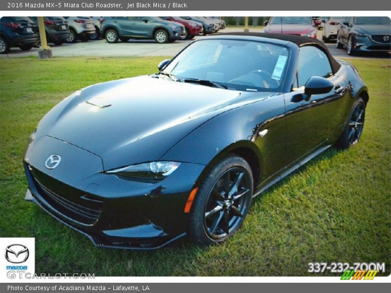 Jet Black Mica / Black 2016 Mazda MX-5 Miata Club Roadster