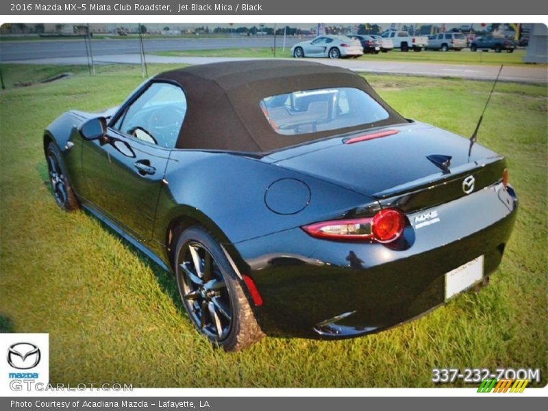 Jet Black Mica / Black 2016 Mazda MX-5 Miata Club Roadster