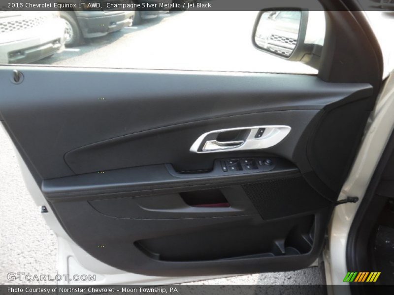 Champagne Silver Metallic / Jet Black 2016 Chevrolet Equinox LT AWD
