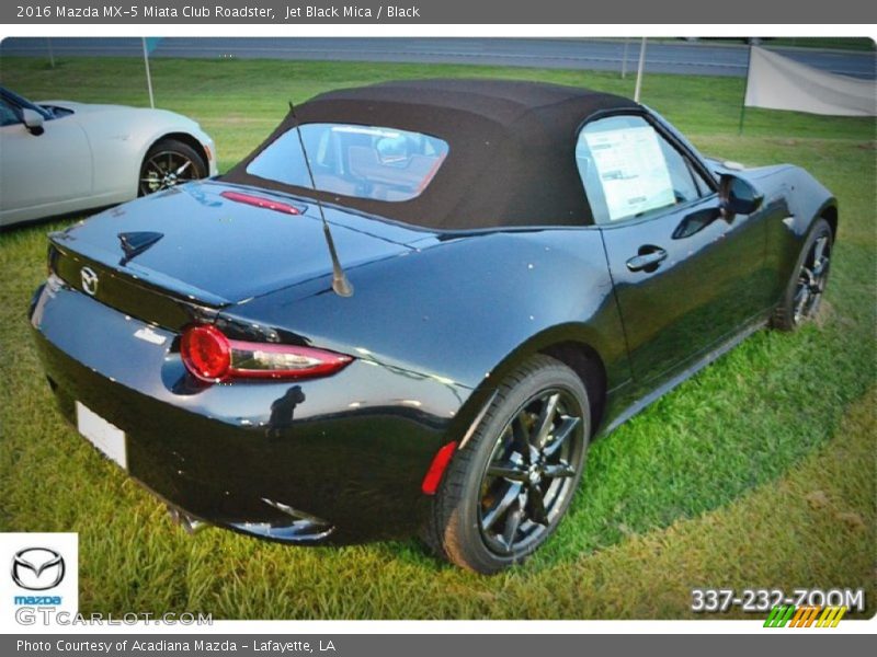 Jet Black Mica / Black 2016 Mazda MX-5 Miata Club Roadster