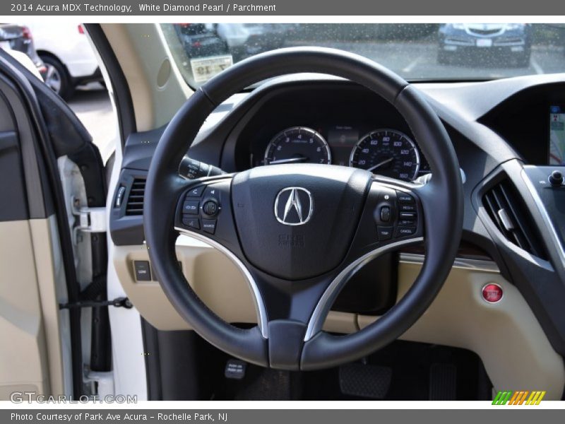 White Diamond Pearl / Parchment 2014 Acura MDX Technology