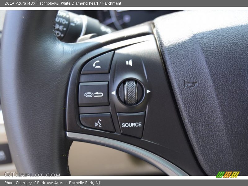 White Diamond Pearl / Parchment 2014 Acura MDX Technology