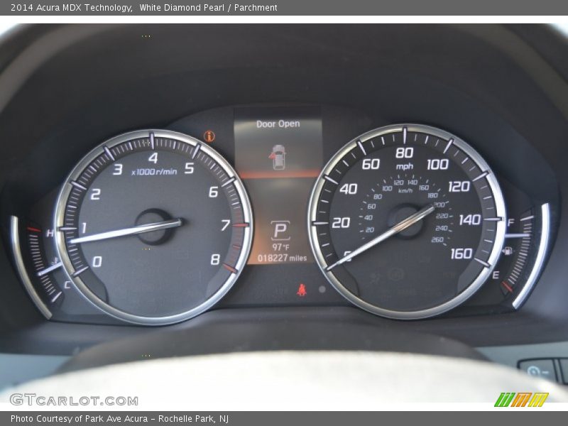 White Diamond Pearl / Parchment 2014 Acura MDX Technology