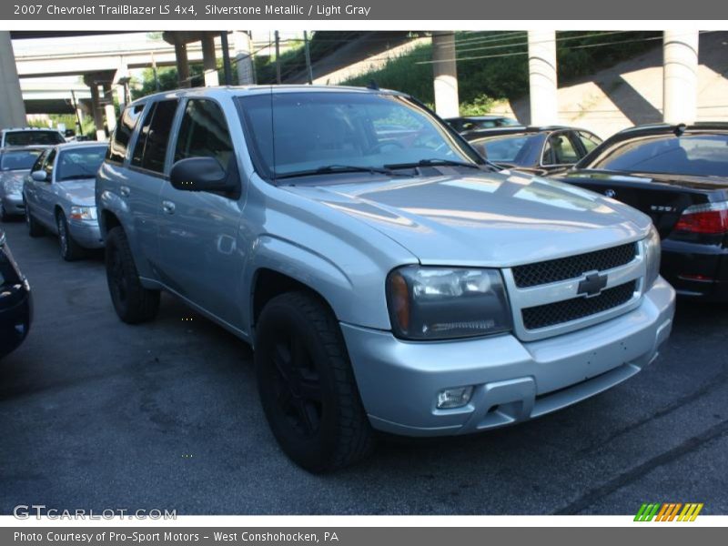 Silverstone Metallic / Light Gray 2007 Chevrolet TrailBlazer LS 4x4