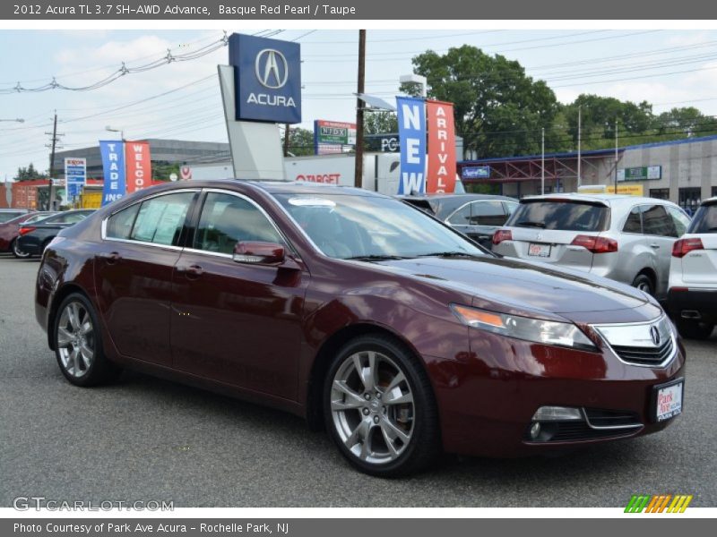 Basque Red Pearl / Taupe 2012 Acura TL 3.7 SH-AWD Advance