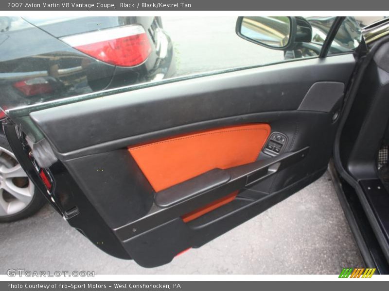 Black / Black/Kestrel Tan 2007 Aston Martin V8 Vantage Coupe