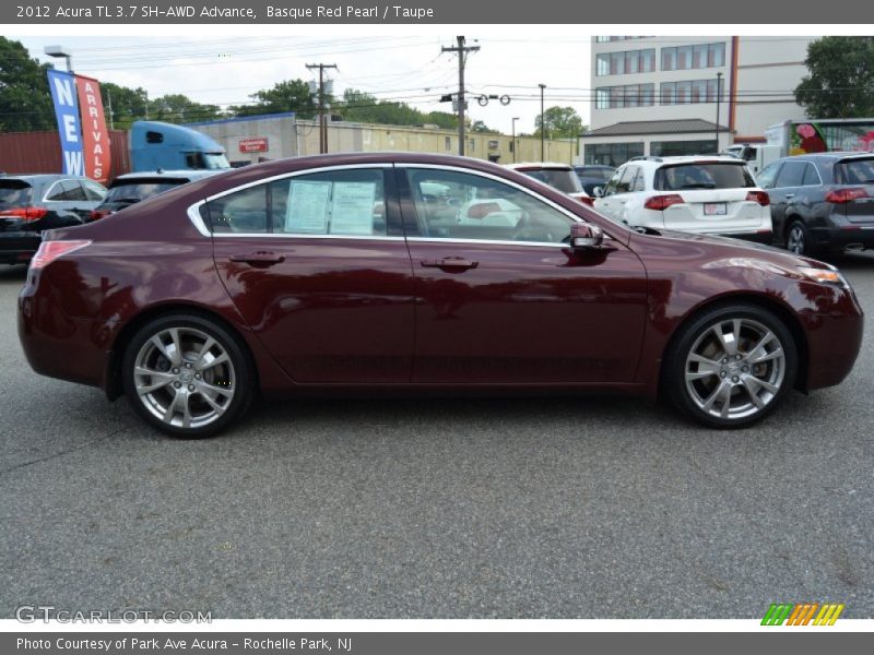 Basque Red Pearl / Taupe 2012 Acura TL 3.7 SH-AWD Advance