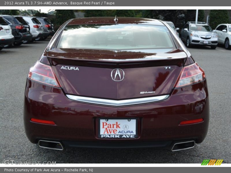 Basque Red Pearl / Taupe 2012 Acura TL 3.7 SH-AWD Advance