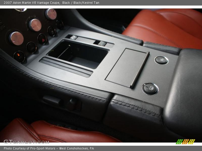 Black / Black/Kestrel Tan 2007 Aston Martin V8 Vantage Coupe