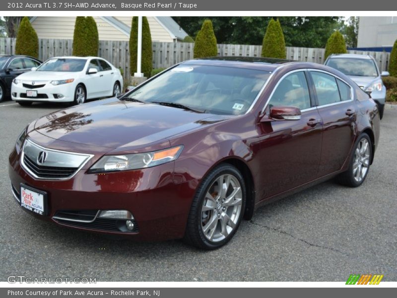 Basque Red Pearl / Taupe 2012 Acura TL 3.7 SH-AWD Advance