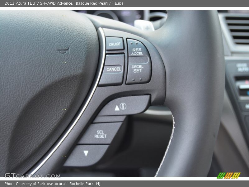 Basque Red Pearl / Taupe 2012 Acura TL 3.7 SH-AWD Advance
