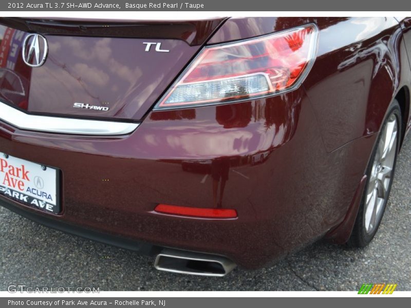 Basque Red Pearl / Taupe 2012 Acura TL 3.7 SH-AWD Advance