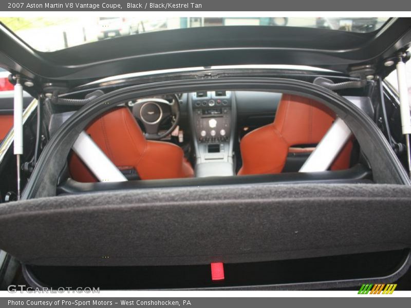 Black / Black/Kestrel Tan 2007 Aston Martin V8 Vantage Coupe