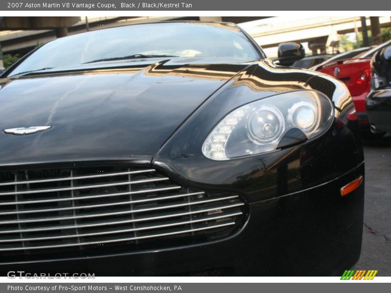 Black / Black/Kestrel Tan 2007 Aston Martin V8 Vantage Coupe