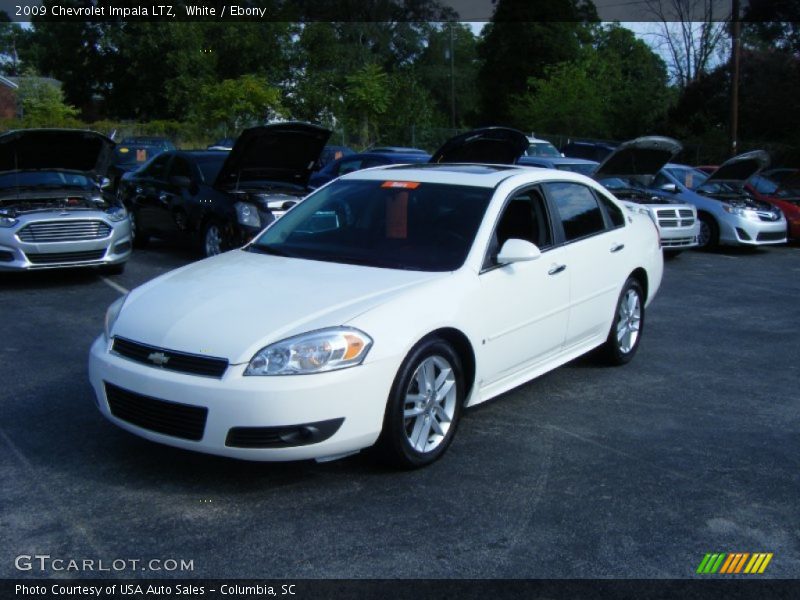 White / Ebony 2009 Chevrolet Impala LTZ