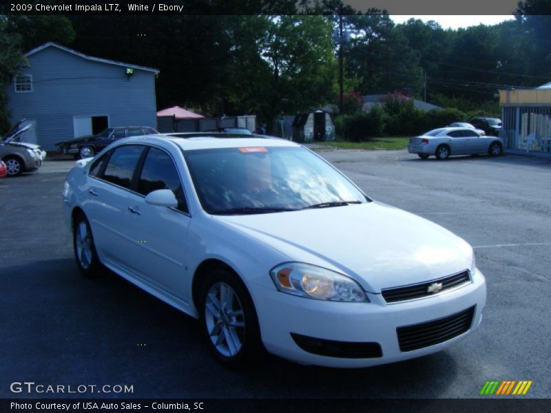 White / Ebony 2009 Chevrolet Impala LTZ