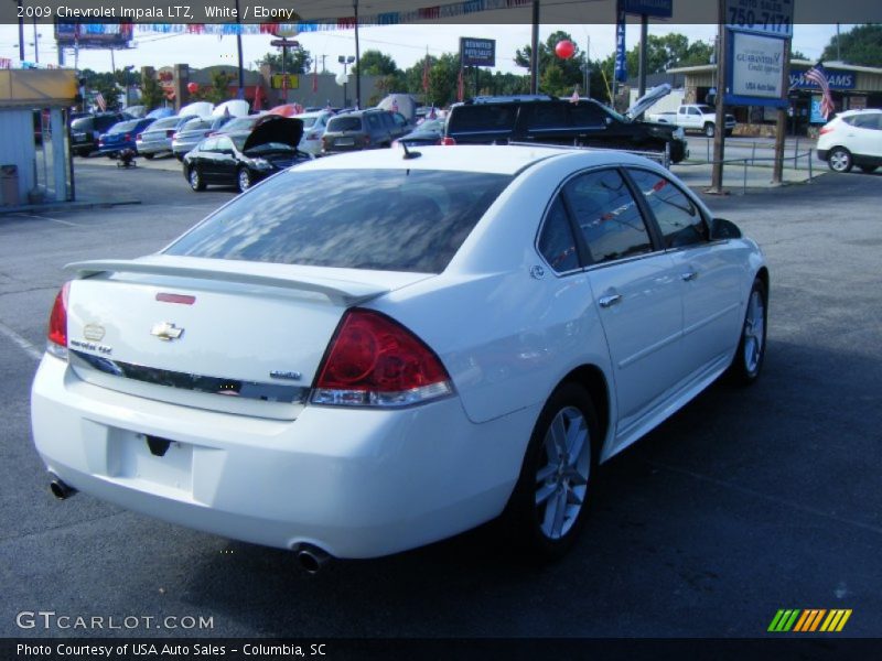 White / Ebony 2009 Chevrolet Impala LTZ