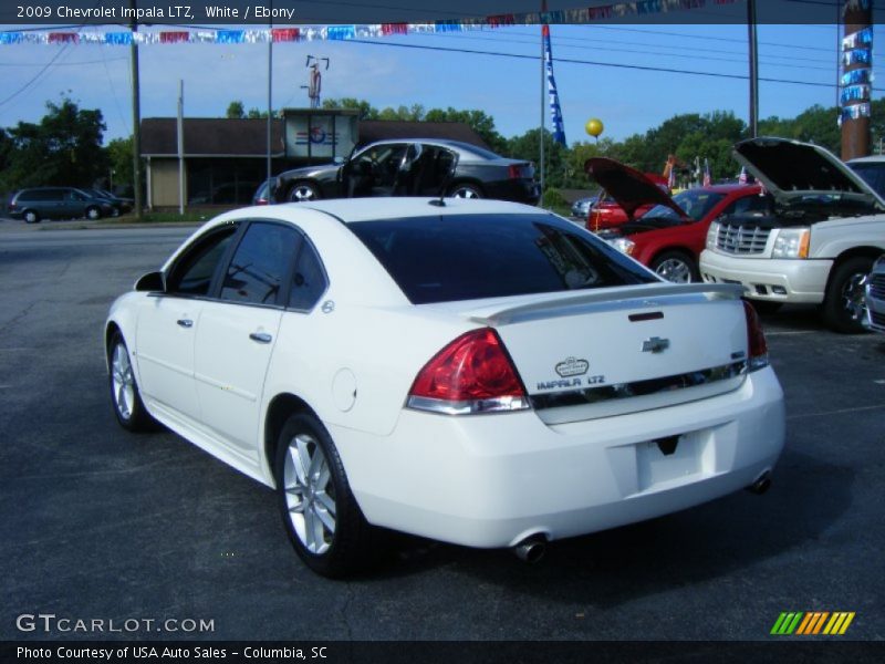 White / Ebony 2009 Chevrolet Impala LTZ