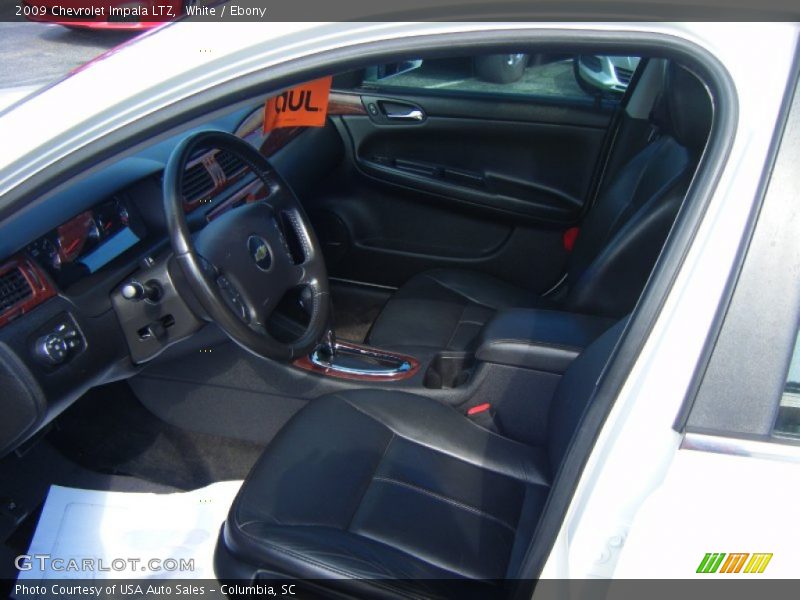 White / Ebony 2009 Chevrolet Impala LTZ