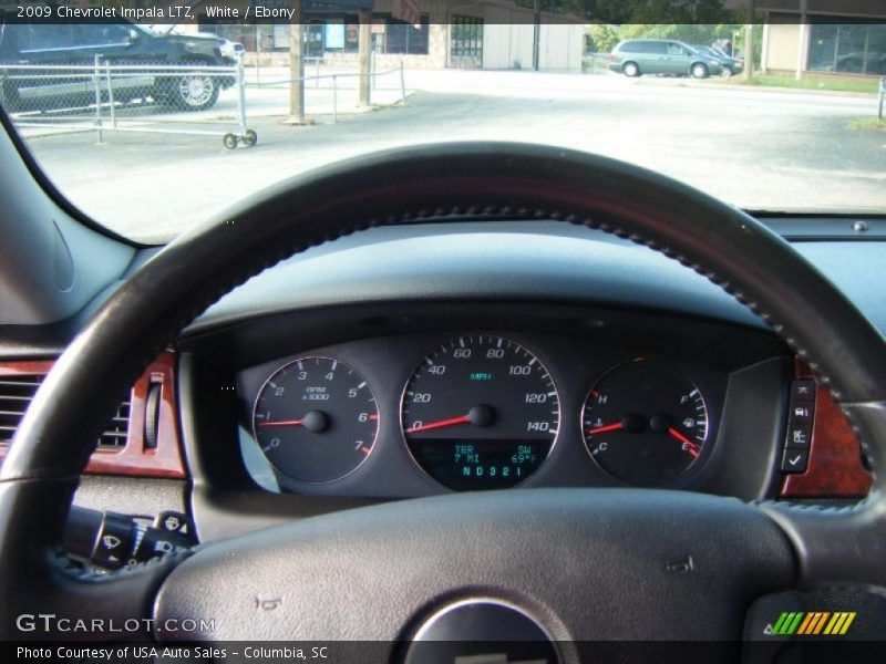 White / Ebony 2009 Chevrolet Impala LTZ