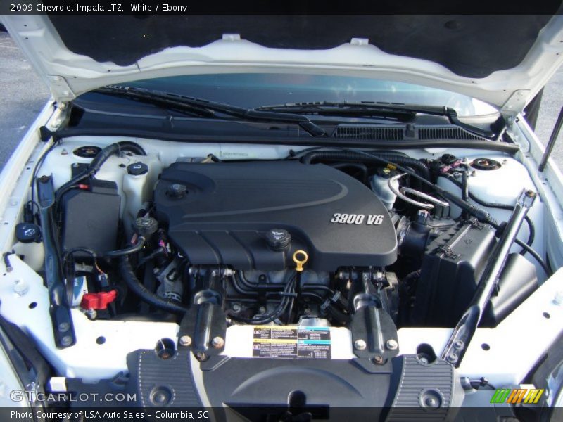 White / Ebony 2009 Chevrolet Impala LTZ