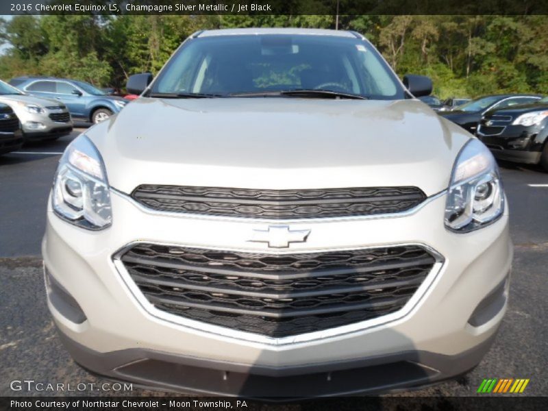 Champagne Silver Metallic / Jet Black 2016 Chevrolet Equinox LS