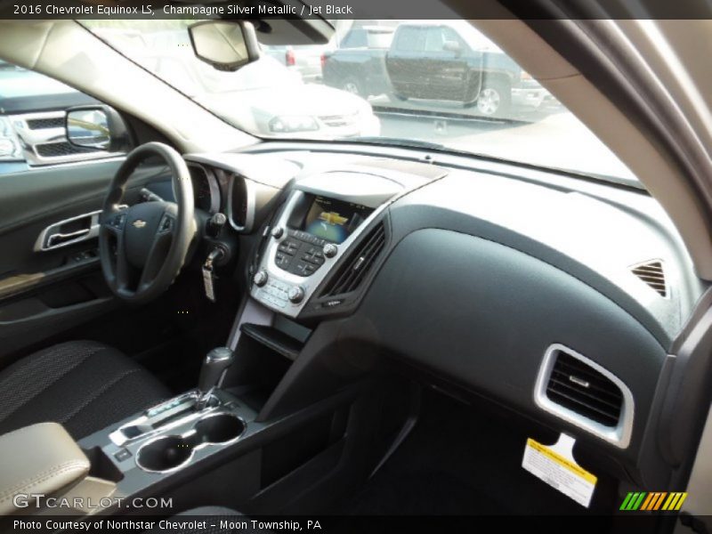 Champagne Silver Metallic / Jet Black 2016 Chevrolet Equinox LS