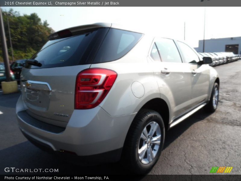 Champagne Silver Metallic / Jet Black 2016 Chevrolet Equinox LS