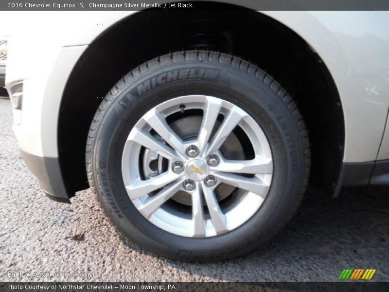 Champagne Silver Metallic / Jet Black 2016 Chevrolet Equinox LS