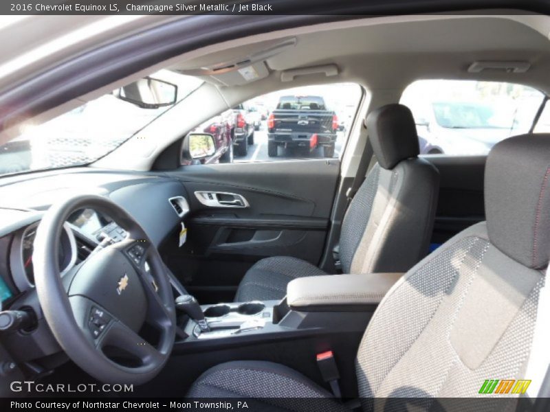 Champagne Silver Metallic / Jet Black 2016 Chevrolet Equinox LS