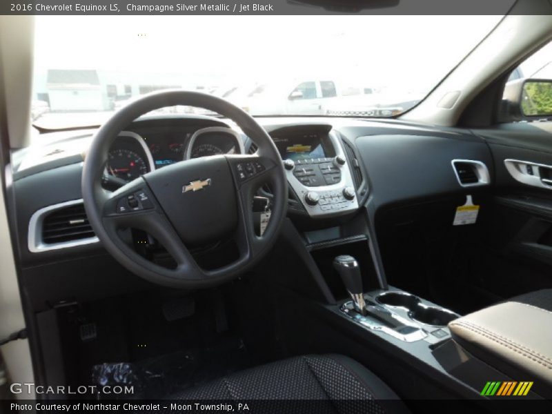 Champagne Silver Metallic / Jet Black 2016 Chevrolet Equinox LS