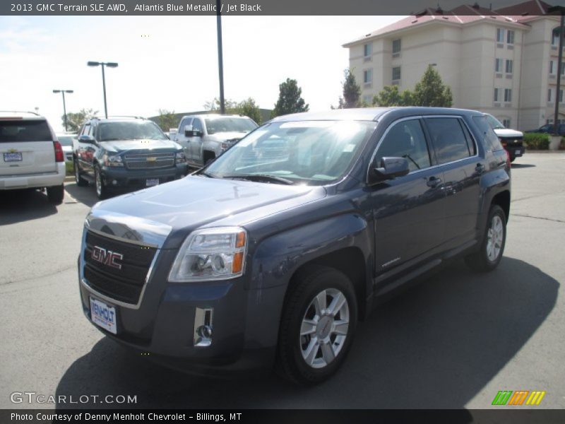 Atlantis Blue Metallic / Jet Black 2013 GMC Terrain SLE AWD