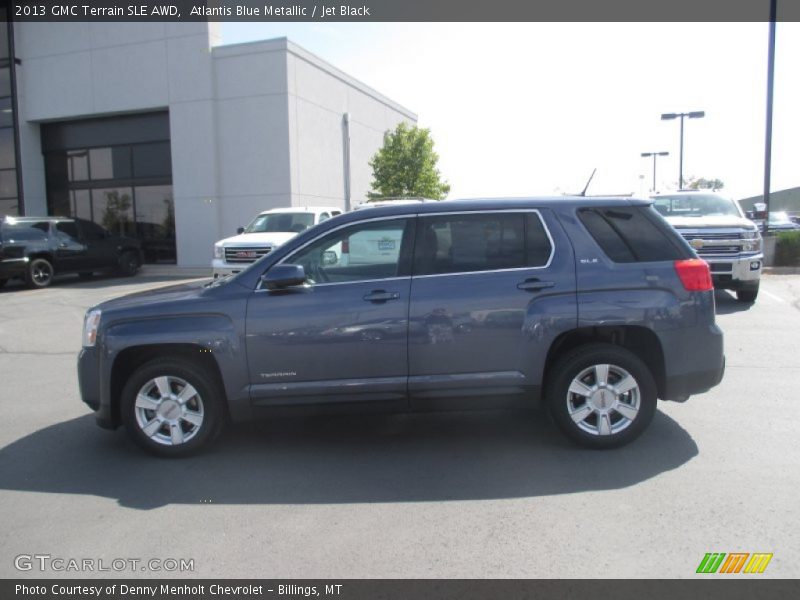 Atlantis Blue Metallic / Jet Black 2013 GMC Terrain SLE AWD