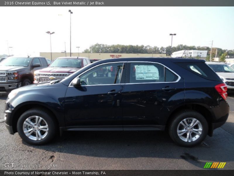 Blue Velvet Metallic / Jet Black 2016 Chevrolet Equinox LS