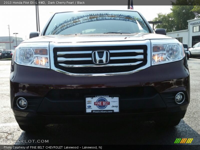 Dark Cherry Pearl / Black 2013 Honda Pilot EX-L 4WD