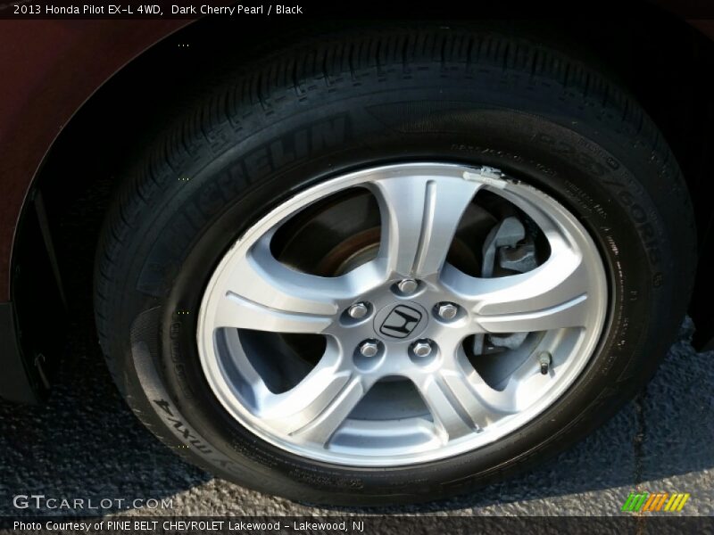 Dark Cherry Pearl / Black 2013 Honda Pilot EX-L 4WD