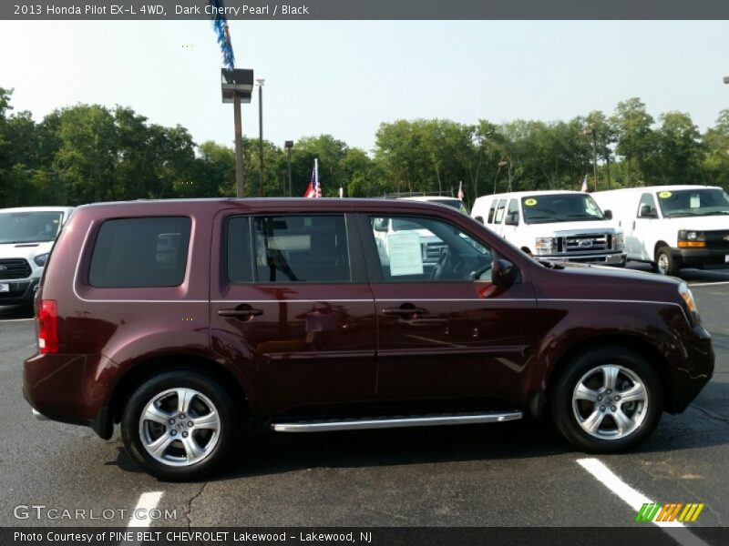 Dark Cherry Pearl / Black 2013 Honda Pilot EX-L 4WD