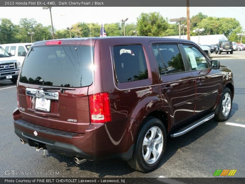 Dark Cherry Pearl / Black 2013 Honda Pilot EX-L 4WD