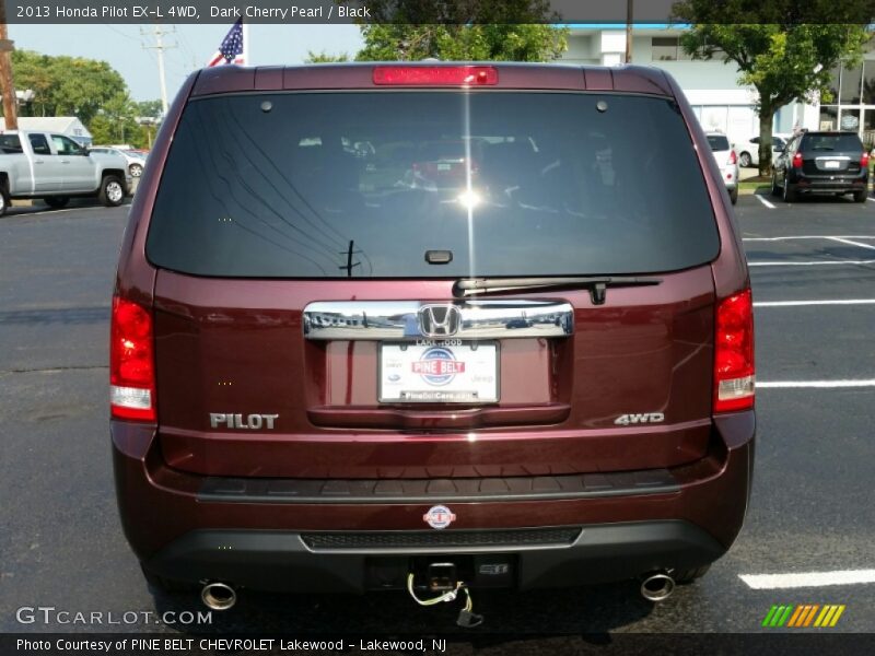 Dark Cherry Pearl / Black 2013 Honda Pilot EX-L 4WD