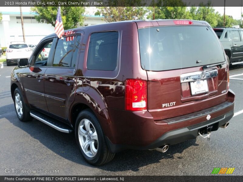 Dark Cherry Pearl / Black 2013 Honda Pilot EX-L 4WD