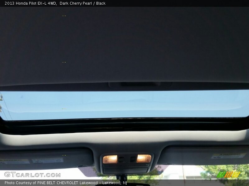 Dark Cherry Pearl / Black 2013 Honda Pilot EX-L 4WD