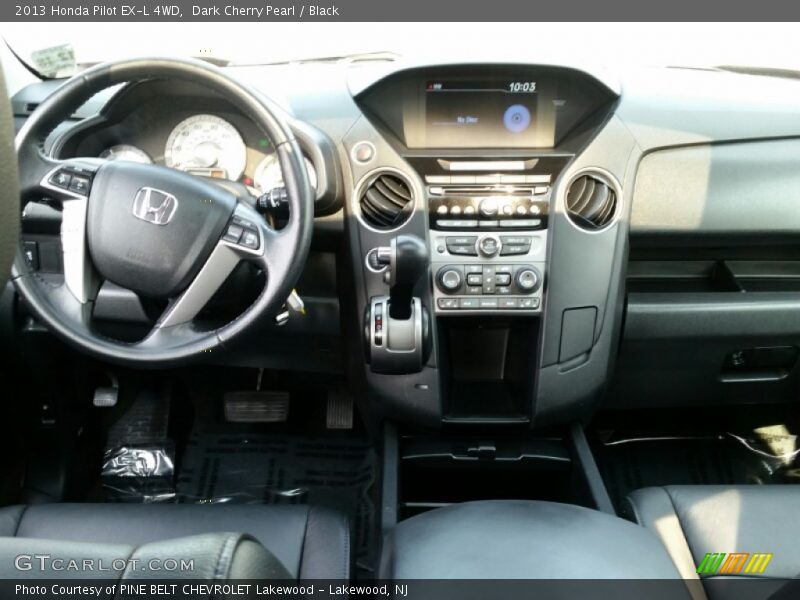 Dark Cherry Pearl / Black 2013 Honda Pilot EX-L 4WD