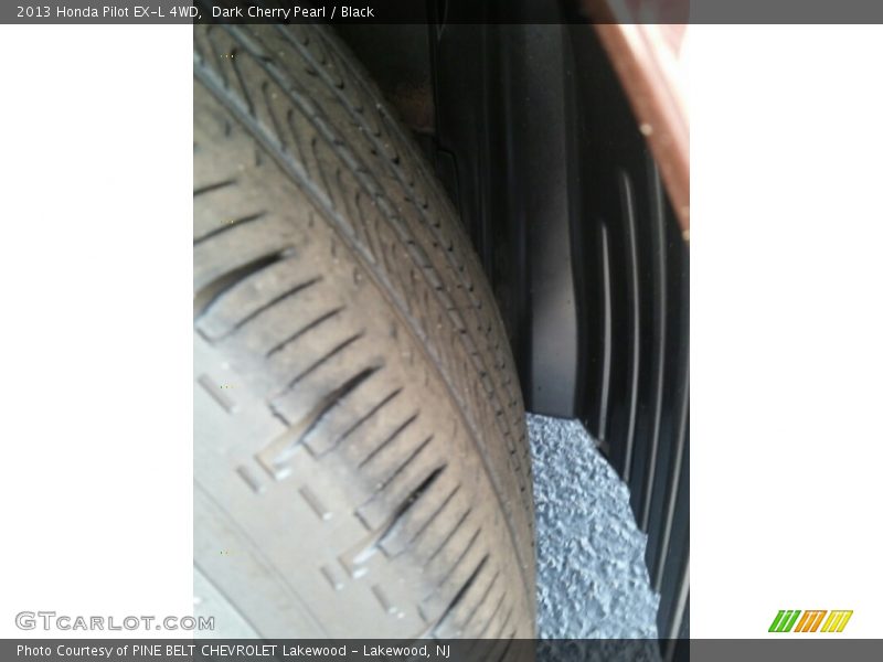 Dark Cherry Pearl / Black 2013 Honda Pilot EX-L 4WD